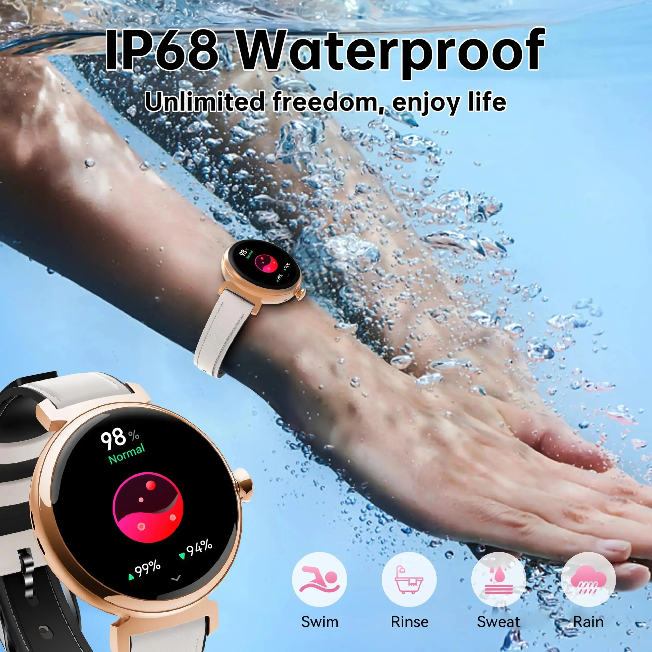 OUKITEL BT30 160mAh Battery Capacity 5ATM Waterproof Rugged Outdoor Watch - Image 6