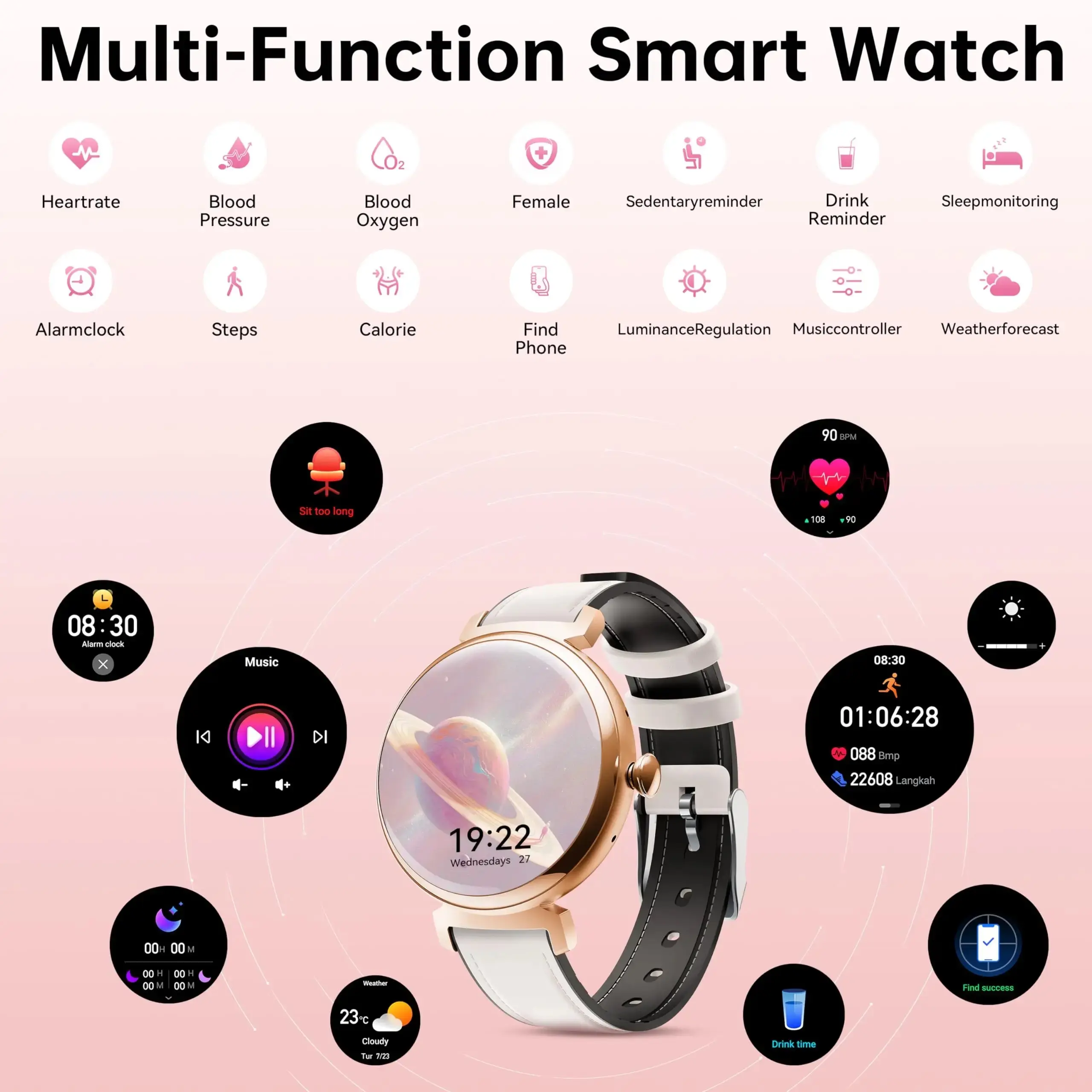 OUKITEL BT30 160mAh Battery Capacity 5ATM Waterproof Rugged Outdoor Watch - Image 7
