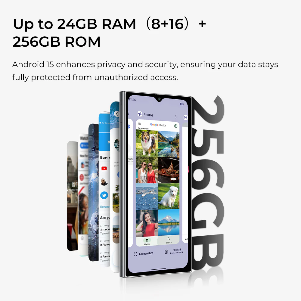 Oukitel C62 PRO 6.88-inch 5150mAh Battery 9.5mm Ultra-thin Body SmartPhone(8GB+256GB) - Image 10