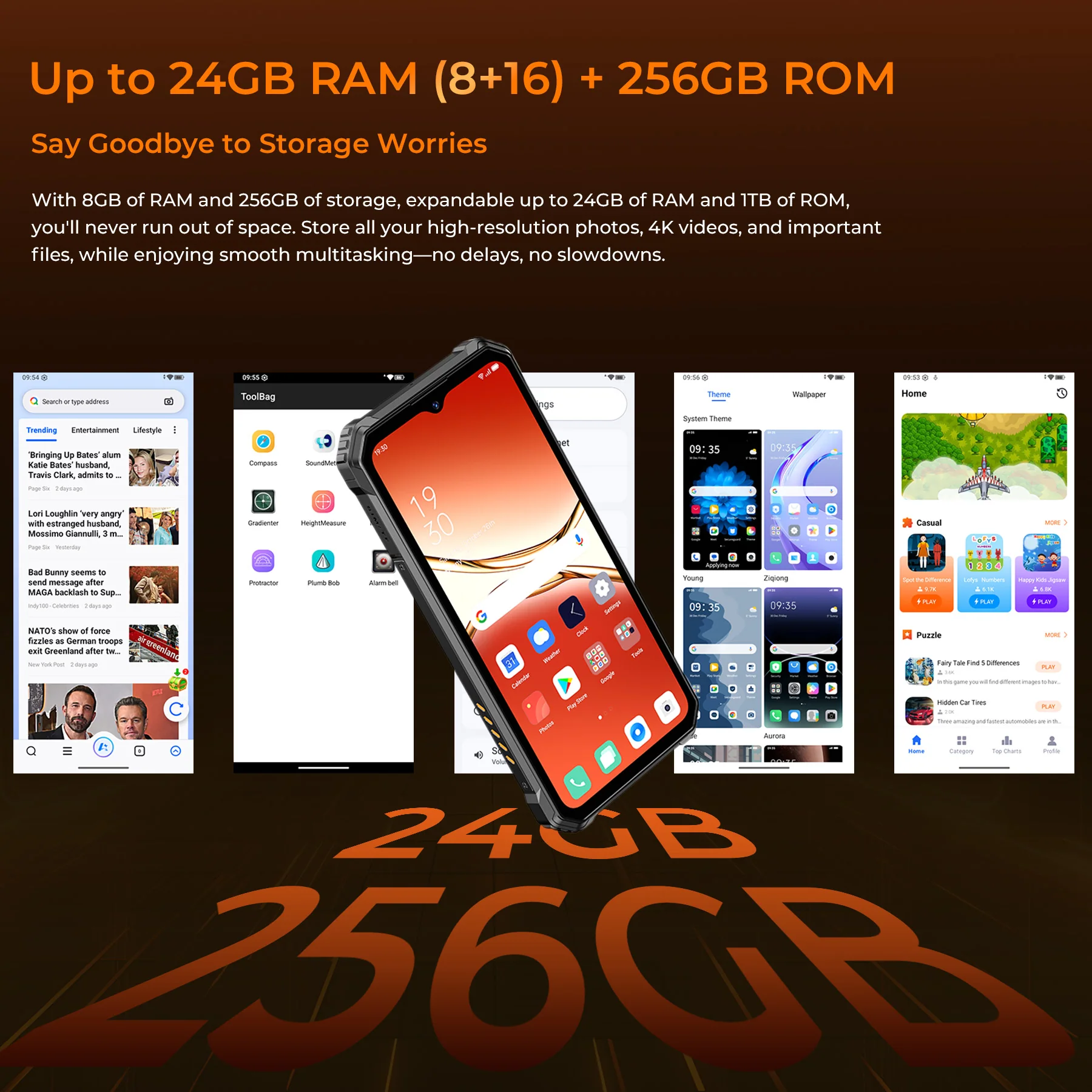 OUKITEL G6-EV 4G Rugged Phone 6.52'' HD+ Display 10,600mAh Big Battery 64MP Camera Android 16(8GB+256GB) - Image 6