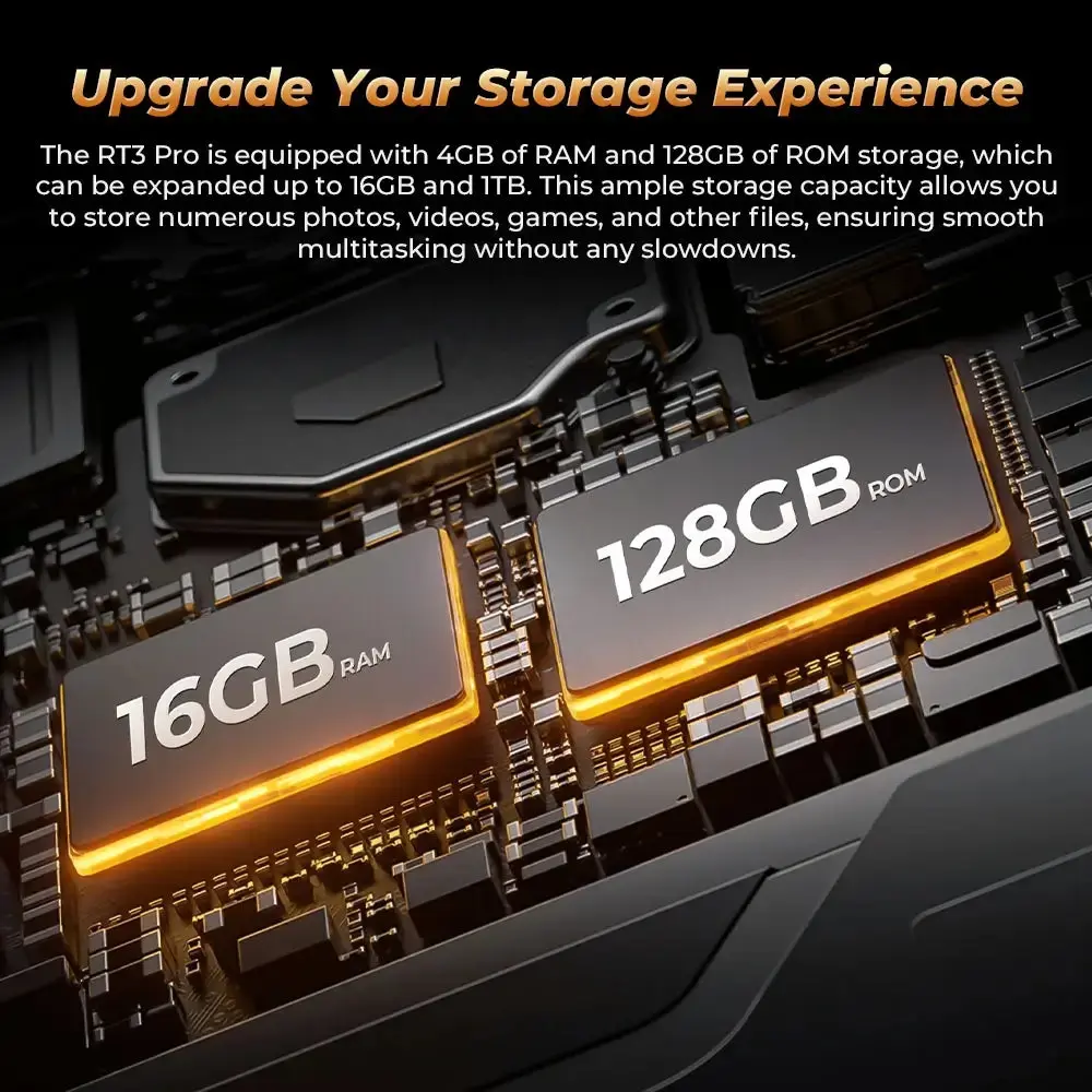 OUKITEL RT3 Pro 4G RuggedTablet 8-inch 5150mAh Big Battery 16MP Camera Android 14 (4GB+128GB NFC) - Image 10