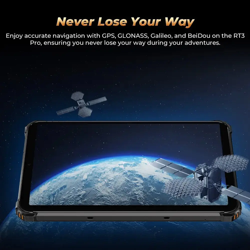 OUKITEL RT3 Pro 4G RuggedTablet 8-inch 5150mAh Big Battery 16MP Camera Android 14 (4GB+128GB NFC) - Image 9
