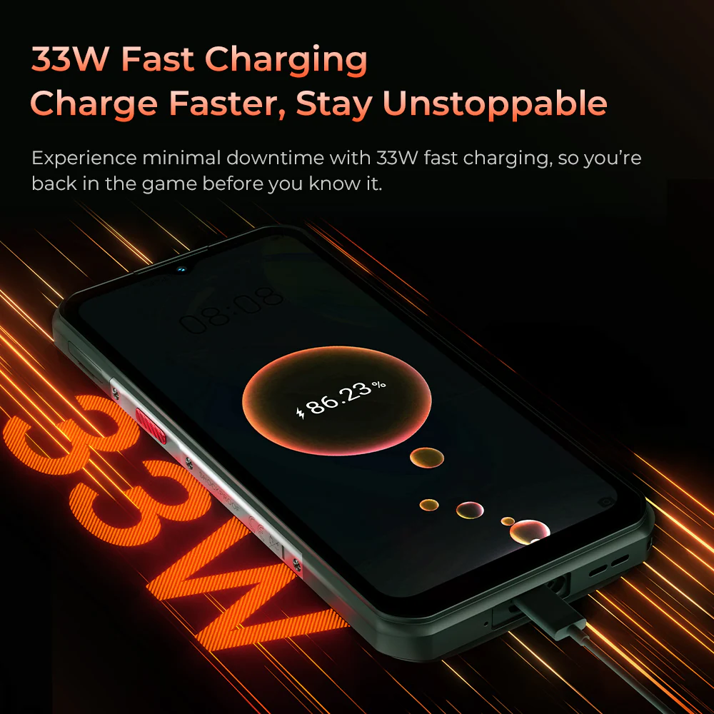 OUKITEL WP55-EV 5G Rugged Phone 6.6'' HD+ Display 11000mAh Big Battery 108MP Camera Android 15(12GB+256GB NFC) - Image 5
