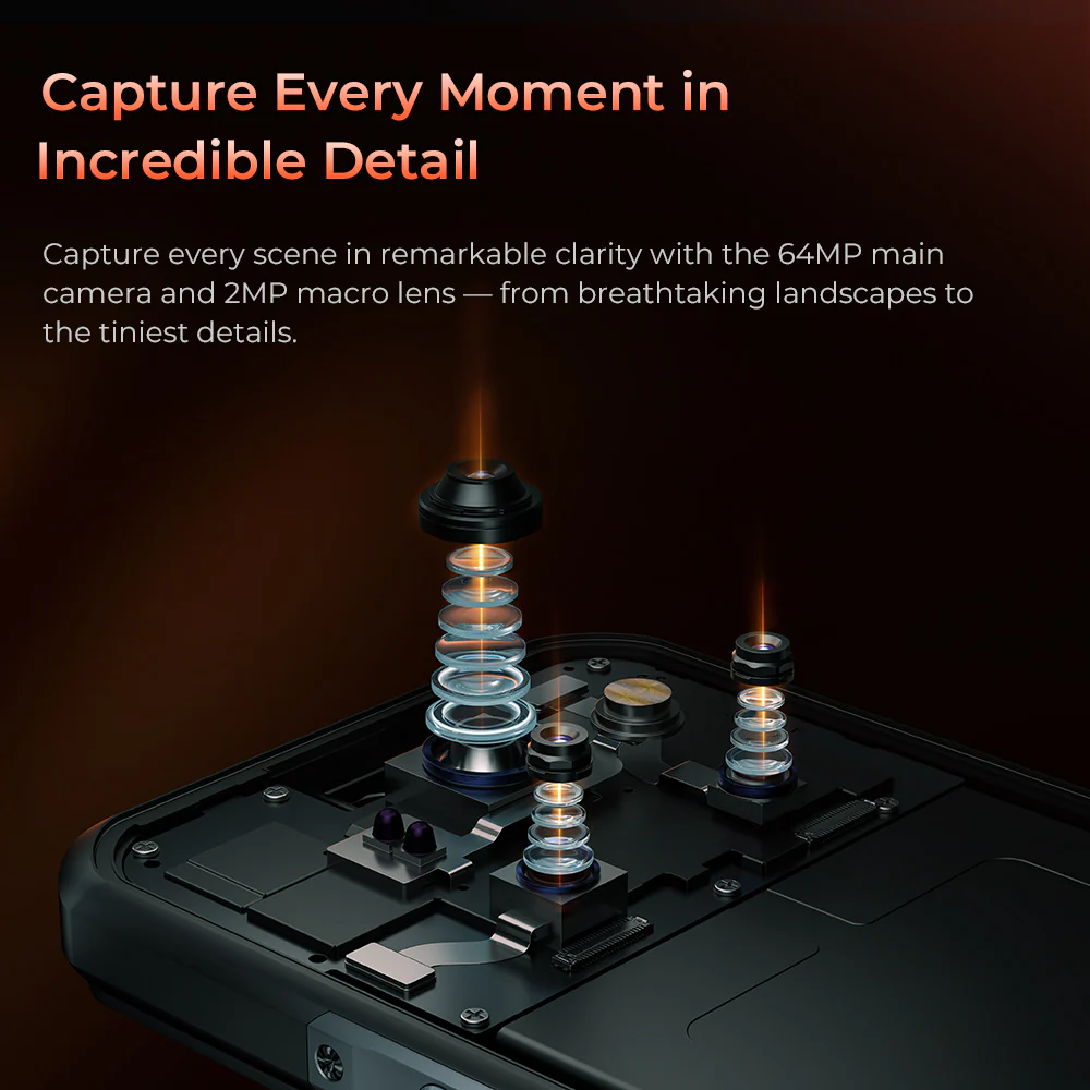 OUKITEL WP55 S 5G Rugged Phone 6.6'' FHD+ Display 11000mAh Big Battery 64MP Camera Android 15 NFC - Image 9