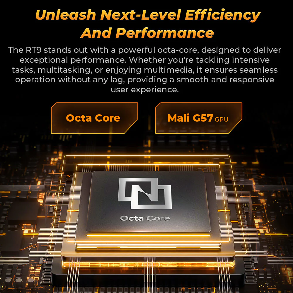 OUKITEL RT9 Rugged Tablet 10.1-inch 2K 11000mAh Big Battery 16MP Camera Android 14 (6GB+256GB) - Image 6