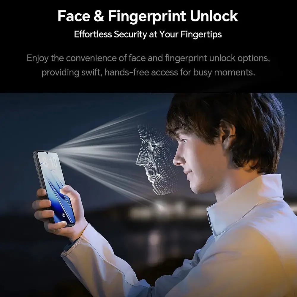 OUKITEL WP52 5G Rugged Phone 6.6-inch 6500mAh Big Battery 48MP Camera Android 14(16GB+256GB NFC) - Image 8